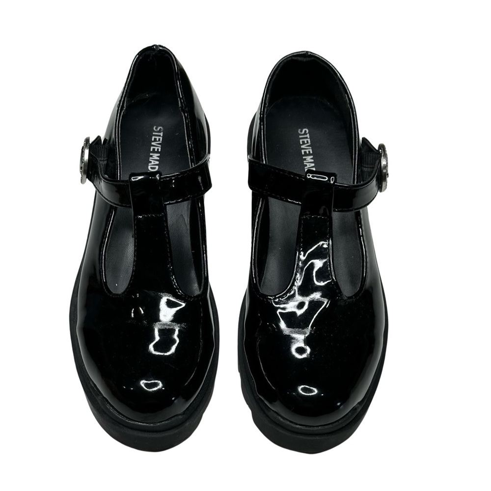 Steve Madden Suzey Black Patent Leather Mary Jane Shoes